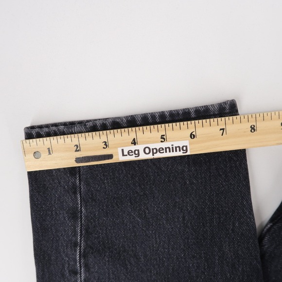 Denim Forum The 90s Marlo Jeans Womens 23 Black High Rise Baggy Relaxed Fit - Picture 7 of 10